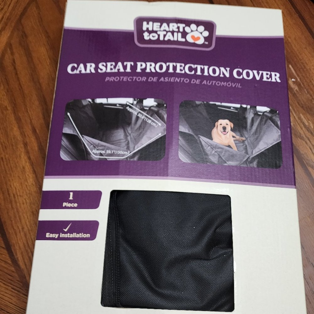 NIB! Heart to Tail Dog Car Seat Protector